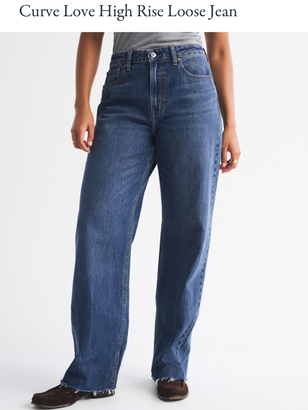 abercrombie and fitch curve love high rise loose jeans